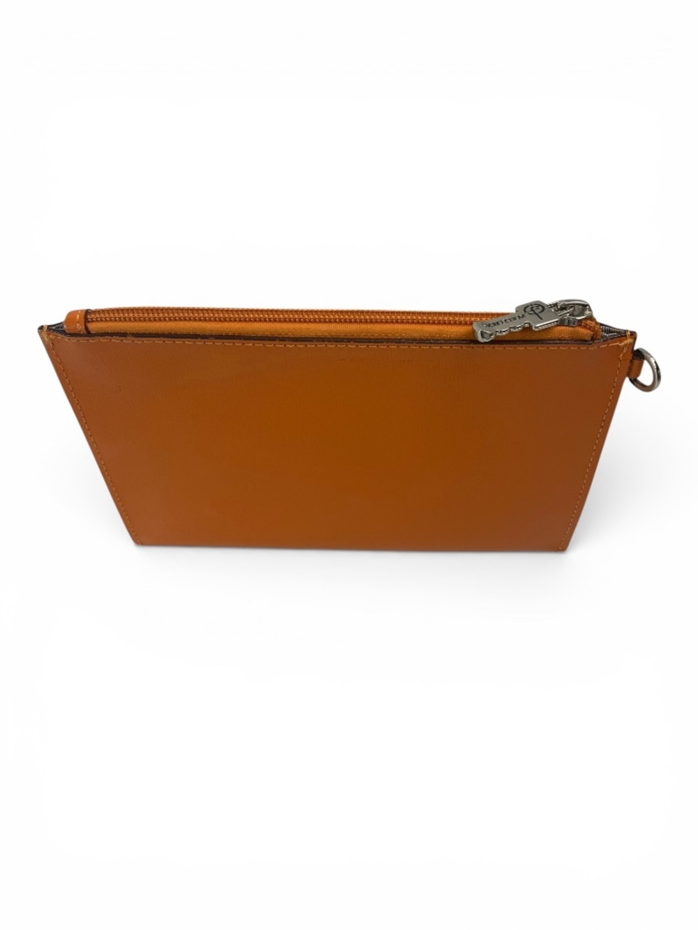 Jack Georges Saffiano Leather pouch in Orange